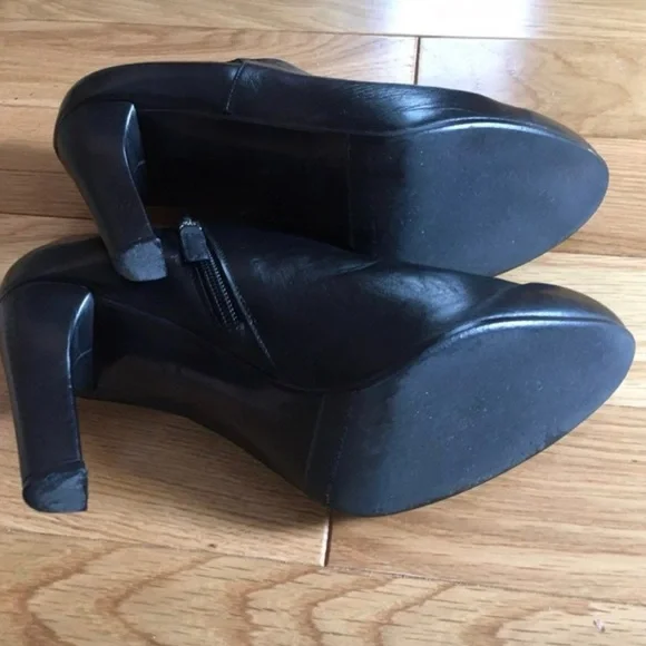 L.K. Bennett Leather Faris Booties in Black, Size 40.5 - Picture 12 of 12